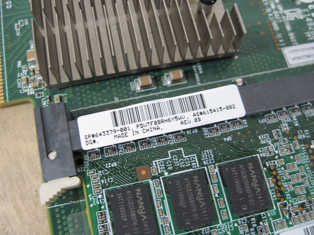 HP Smart Array P822 RAID Controller 2GB Cache SAS PCIe Card 643379-001 615415-00