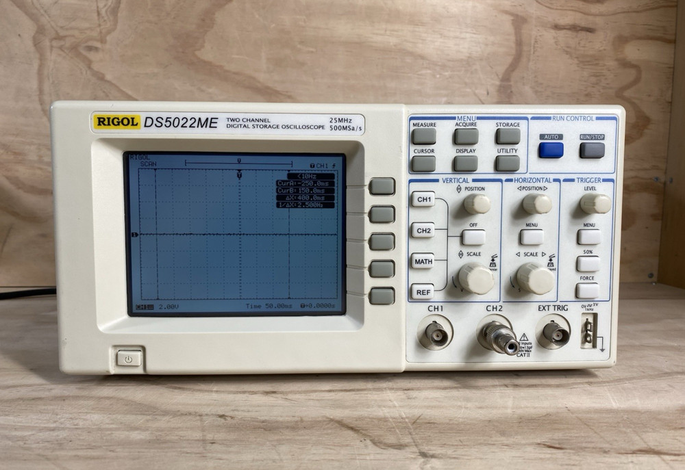 RIGOL DS5022ME DIGITAL STORAGE OSCILLOSCOPE 2 CHANNEL 25MHz - 500MSa/untested