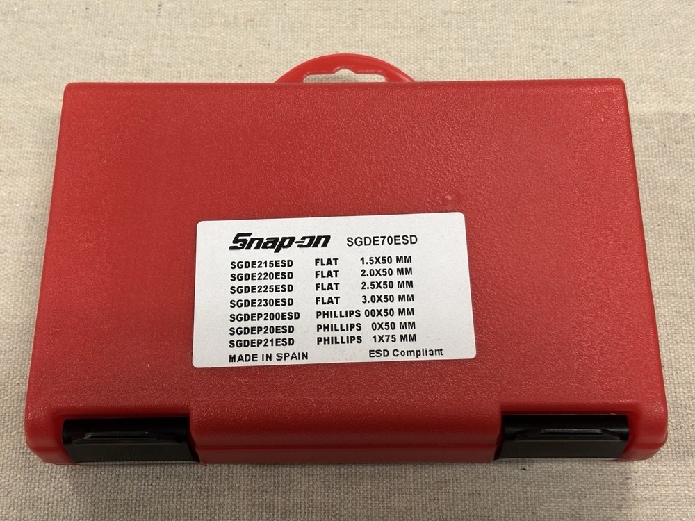 Snap-on 7 PC Miniature Electronic Screwdriver Set SGDE70ESD