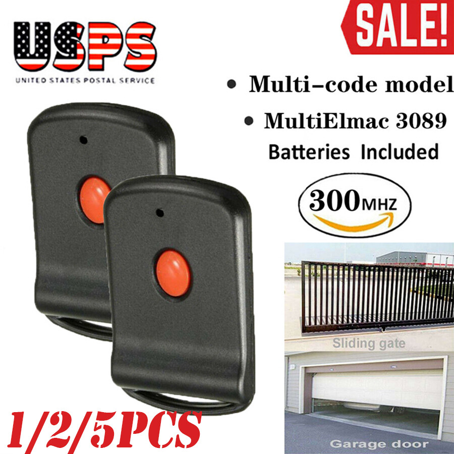 1/2/5x For 3089 multi-code multicode 308911 Linear MCS308911 300mhz black remote