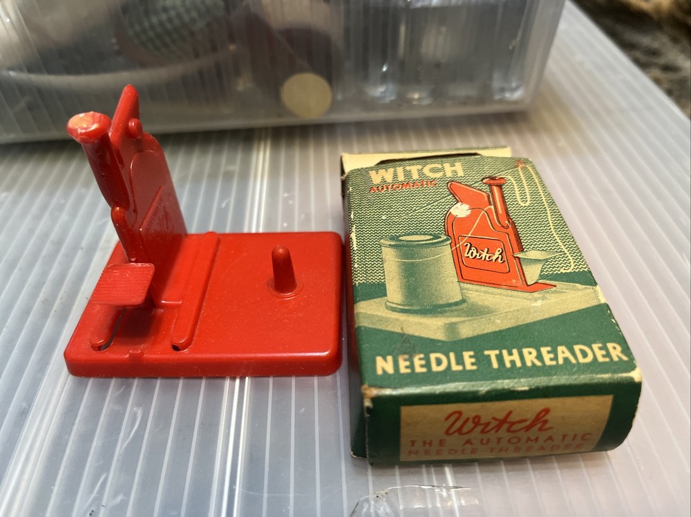 Vintage Witch Automatic Needle Threader w/ Box