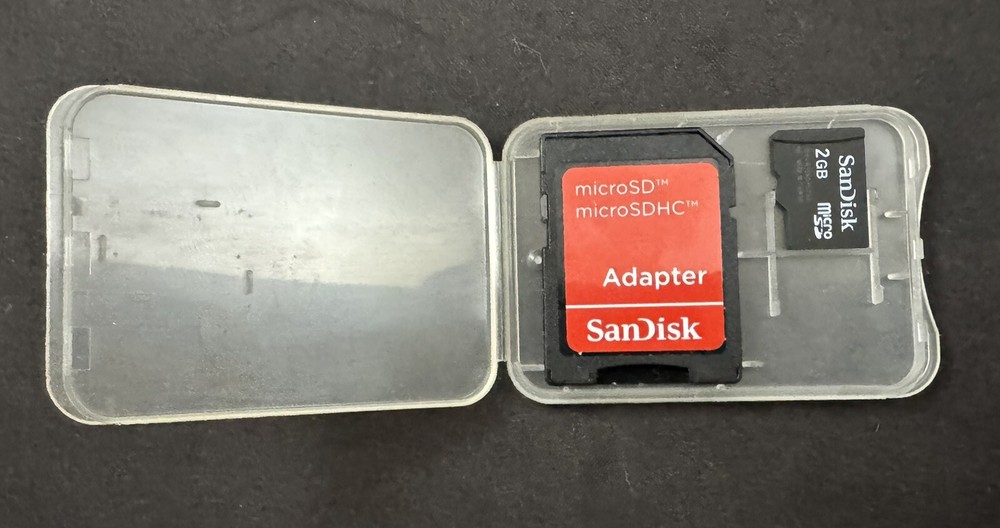SanDisk MicroSD MicroSDHC Adapter w/ 2GB SanDisk MicroSD
