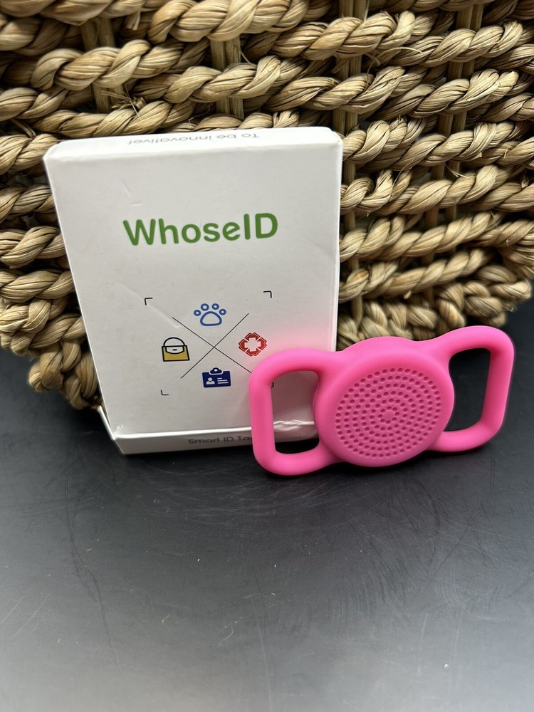 WhoseID QR Code Dog Tag with NFC, Personalized Pet ID Tag, Silicone Dog Tag