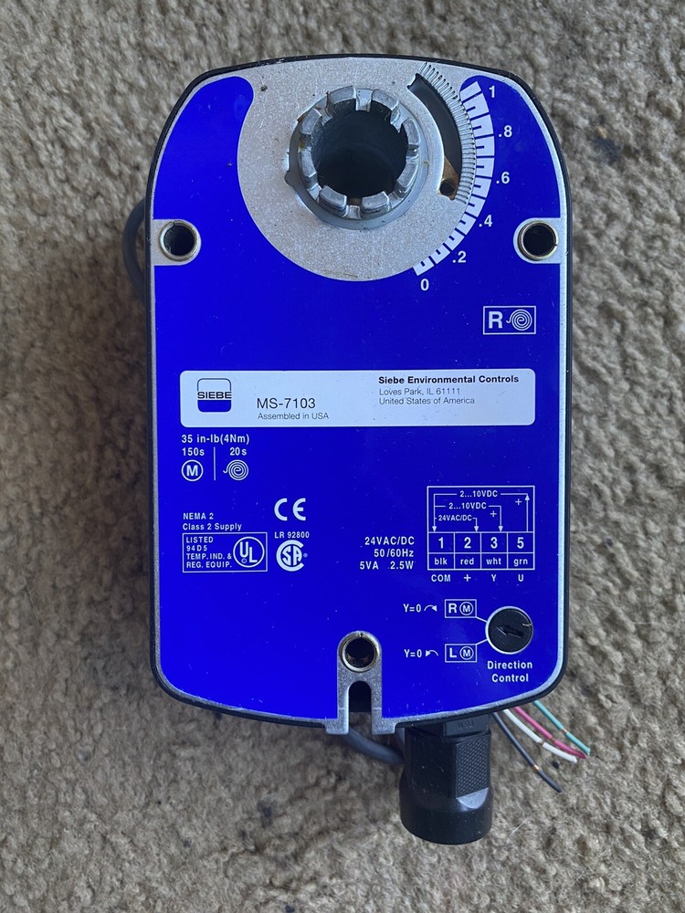 Siebe MS-7103 Spring Return Actuator (365)