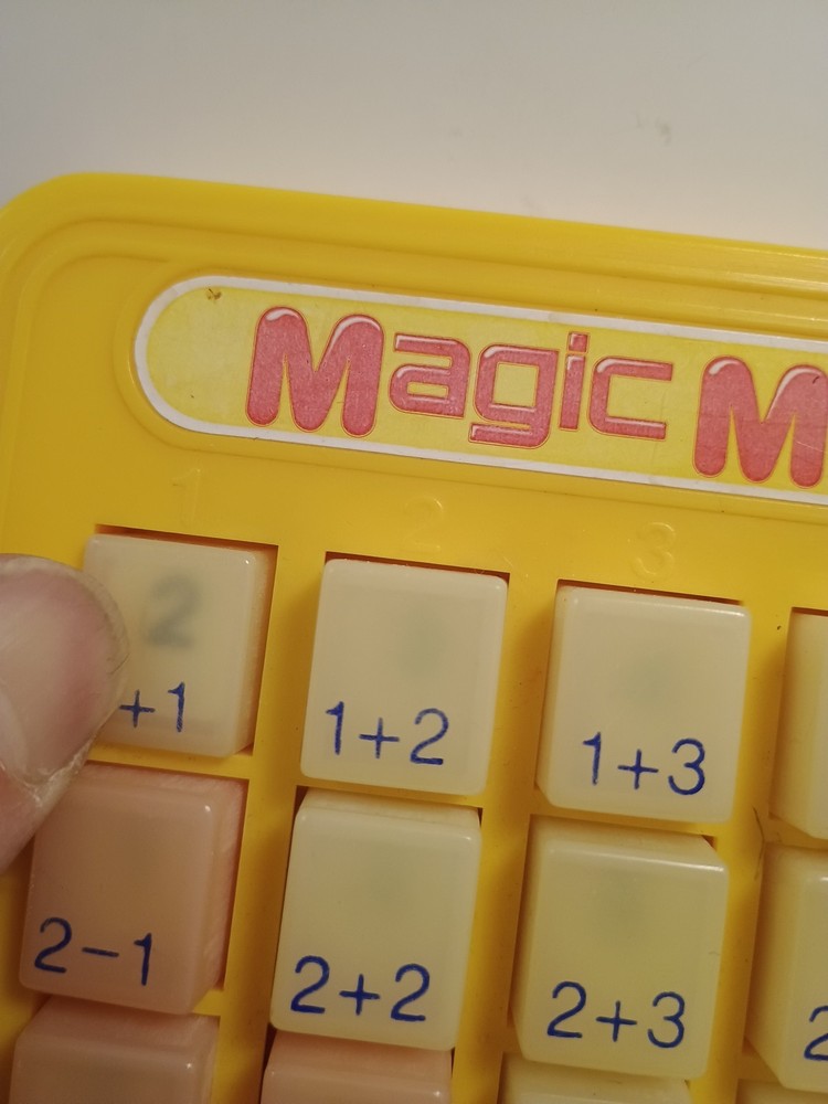 Magic Math Machine Addition & Subtraction Yellow Lanard 1988 Vintage