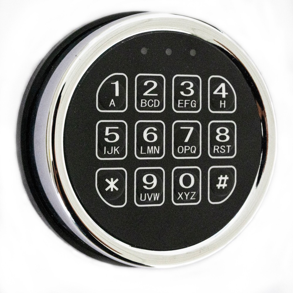 Gun Safe Lock Replacement Electronic Chrome Keypad with Swing Bolt for Most Safe
