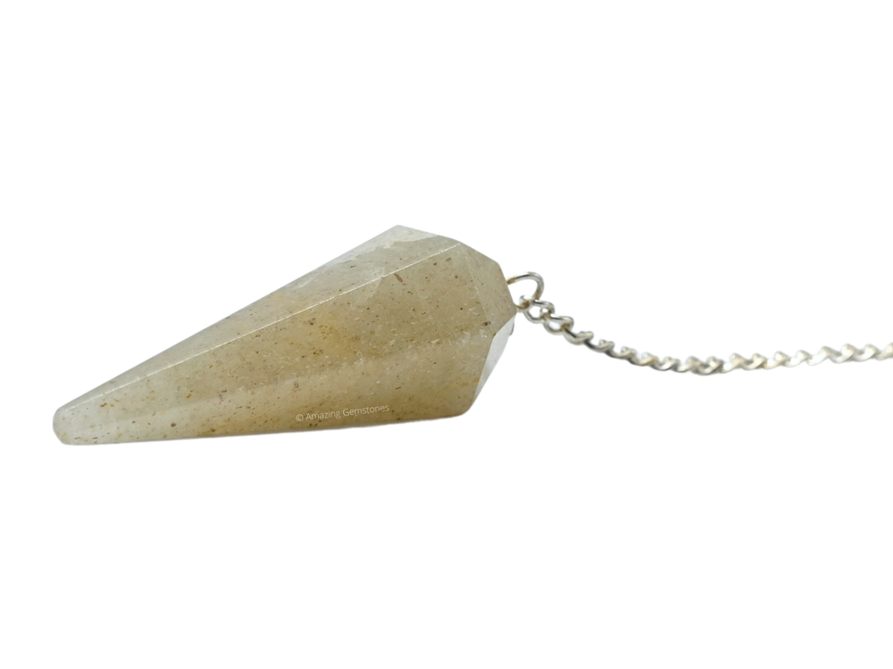 Green Preciolite Dowsing Crystal Pendulum