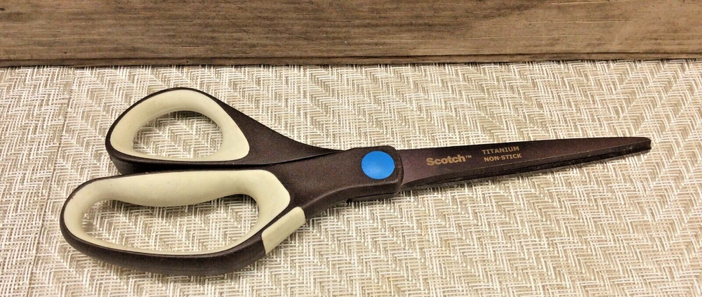 Scotch 8" Scissors Titanium Non-Stick Precision Ultra Edge Multipurpose SoftGrip