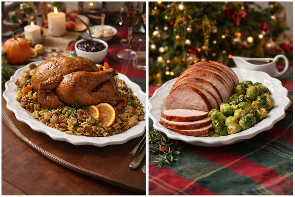 2 Pc White Oval Serving Platters Scalloped Edge Ceramic Dinnerware Serving Tray