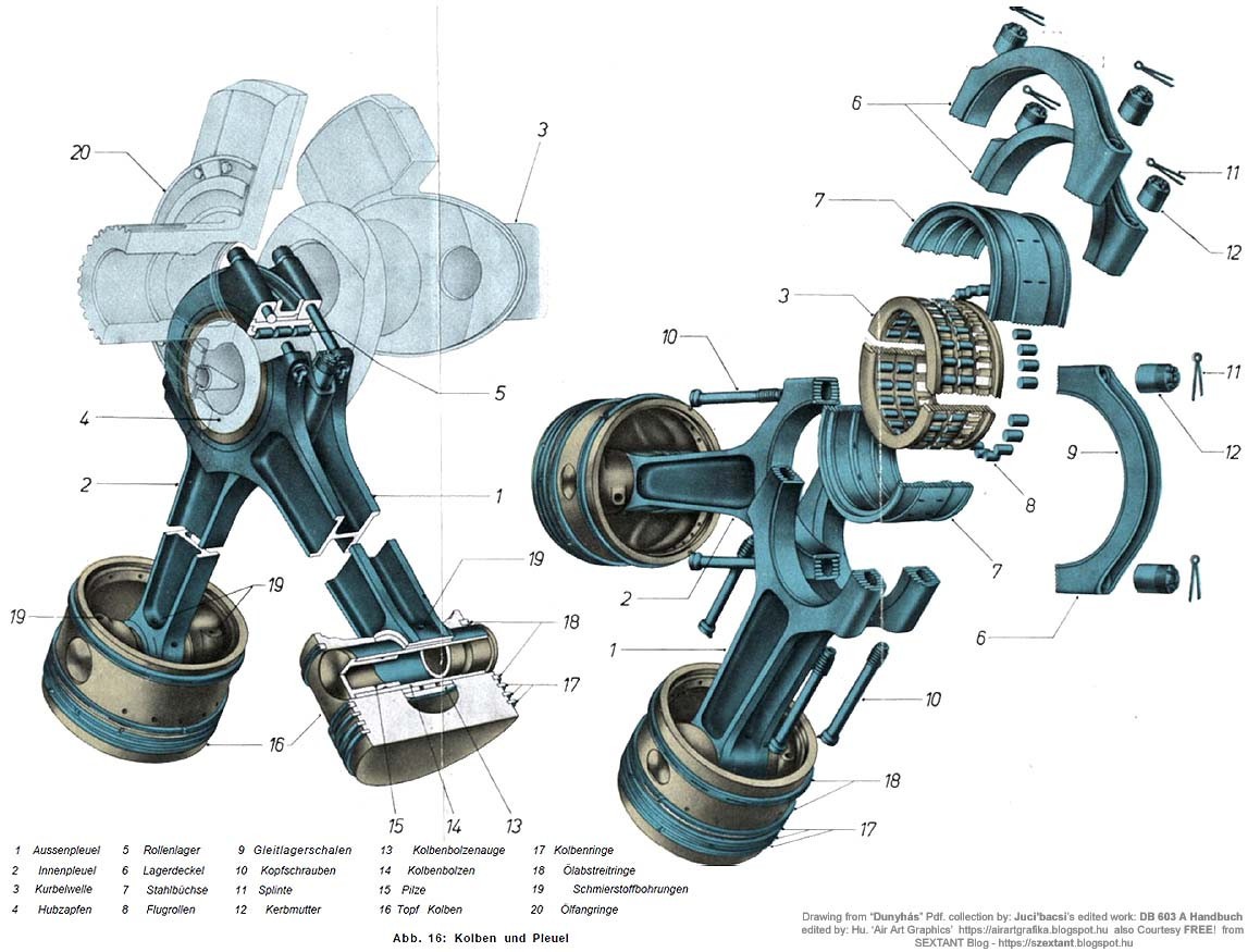 Original Messerschmitt Bf-109 Piston, Daimler Benz DB 605 Engine