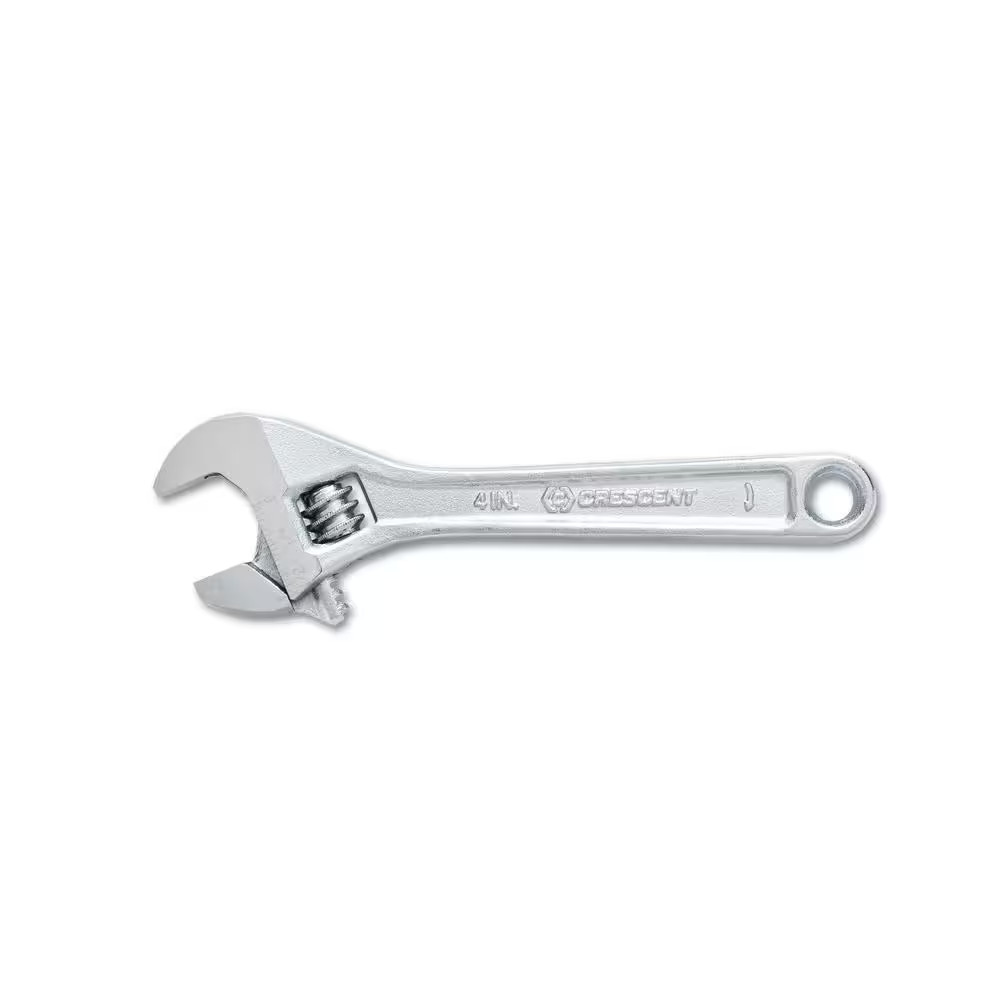 4 In. Chrome Adjustable Wrench