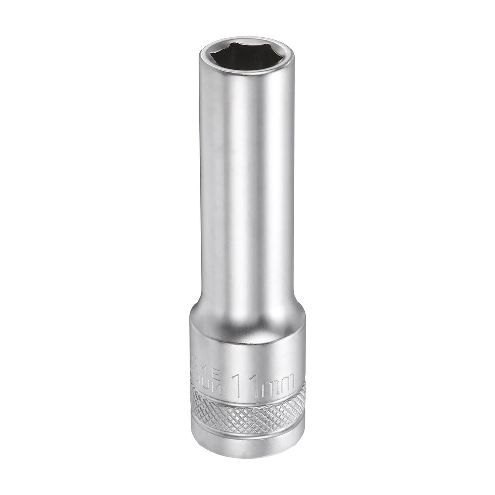 6 Points Deep Socket 1/2" Drive 11mm Nickel Plating Hex Socket 3.1" Long
