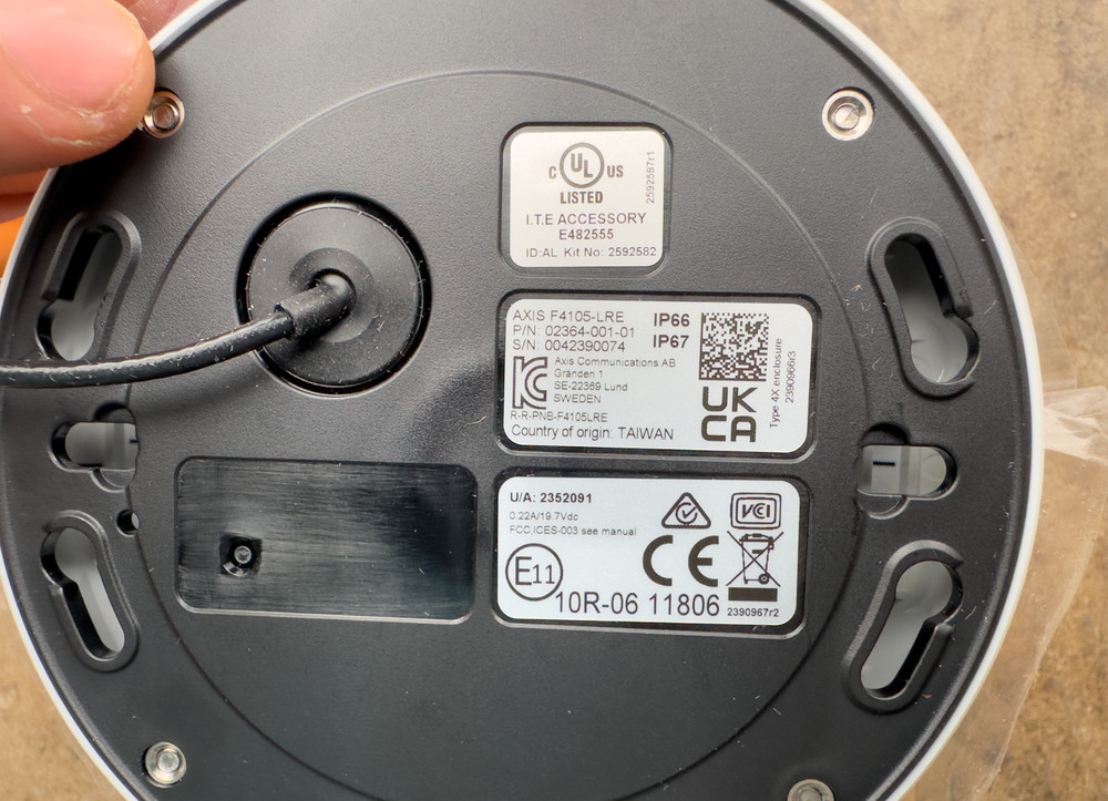 Axis F4105-LRE Mini Dome Sensor