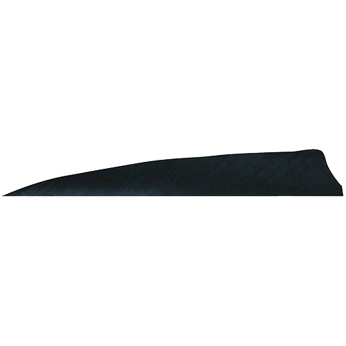Gateway Shield Cut Feathers Black 4" Right Wing 100 Pack