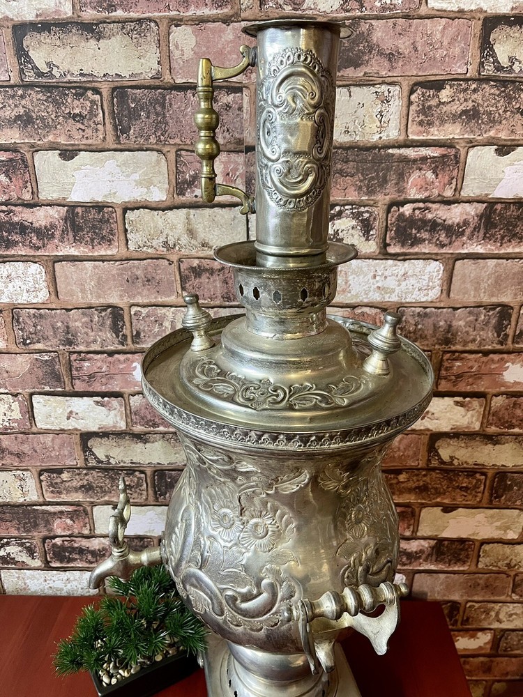 ANTIQUE MOROCCAN SAMOVAR 31” TALL