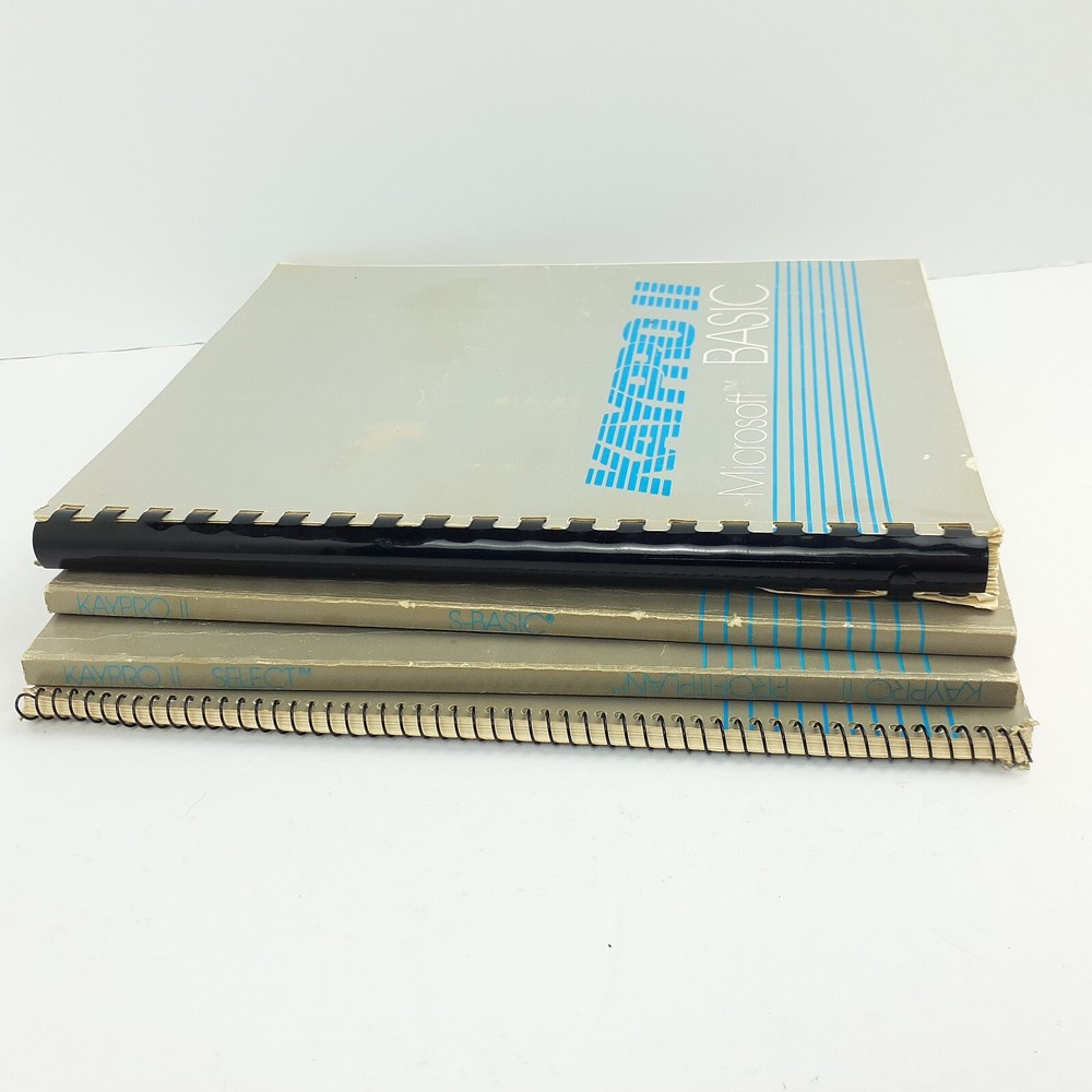 Lot of 4 KAYPRO II Users Guide Manuals Microsoft Basic S-Basic Select Profitplan