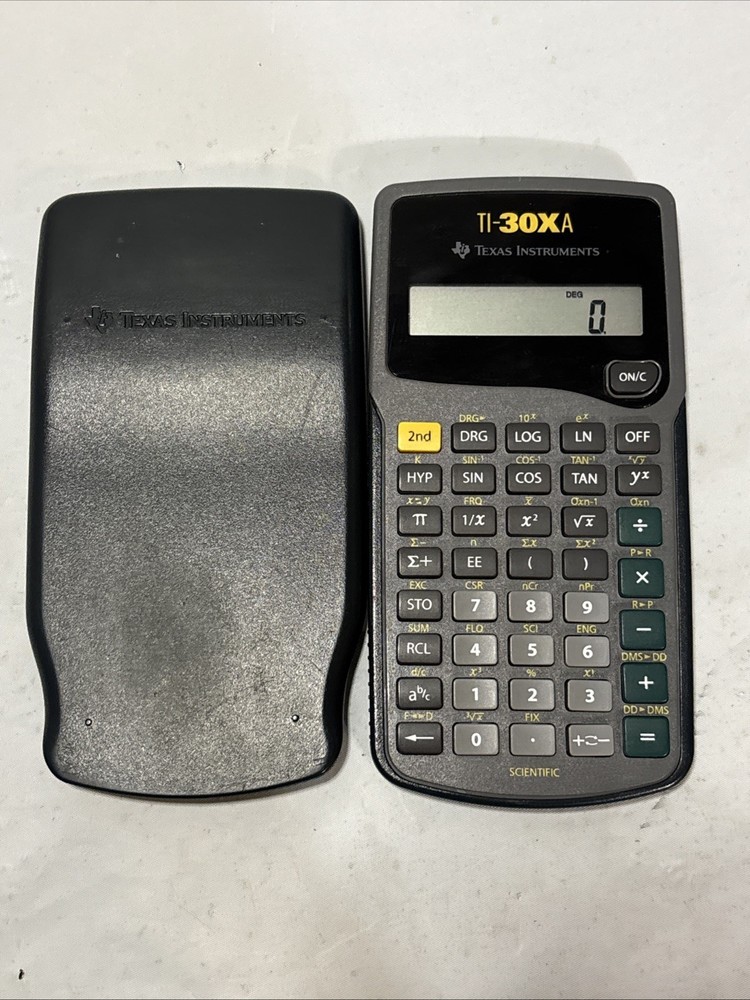 Texas Instruments TI-30Xa Scientific Calculator W/ Cover Fully Functioning.