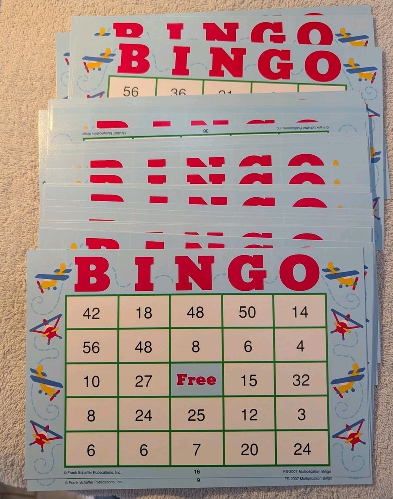BINGO Multiplication Facts Learning Game ~ A Fun Way to Learn Basic Math Skills