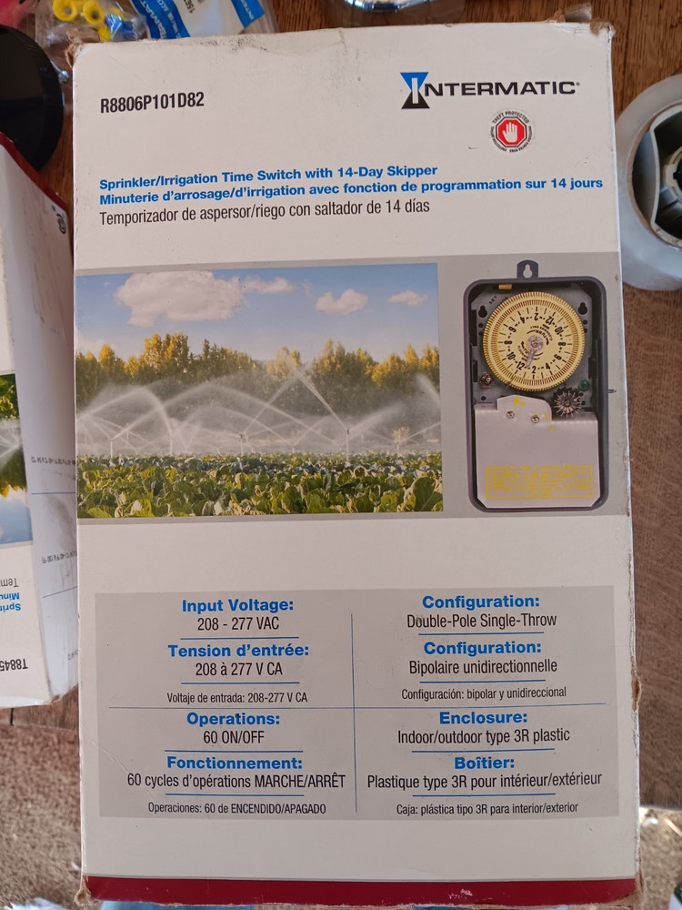 Intermatic R8806P101D82 Automatic Sprinkler Timer Controller w/ 14 Day Skipper