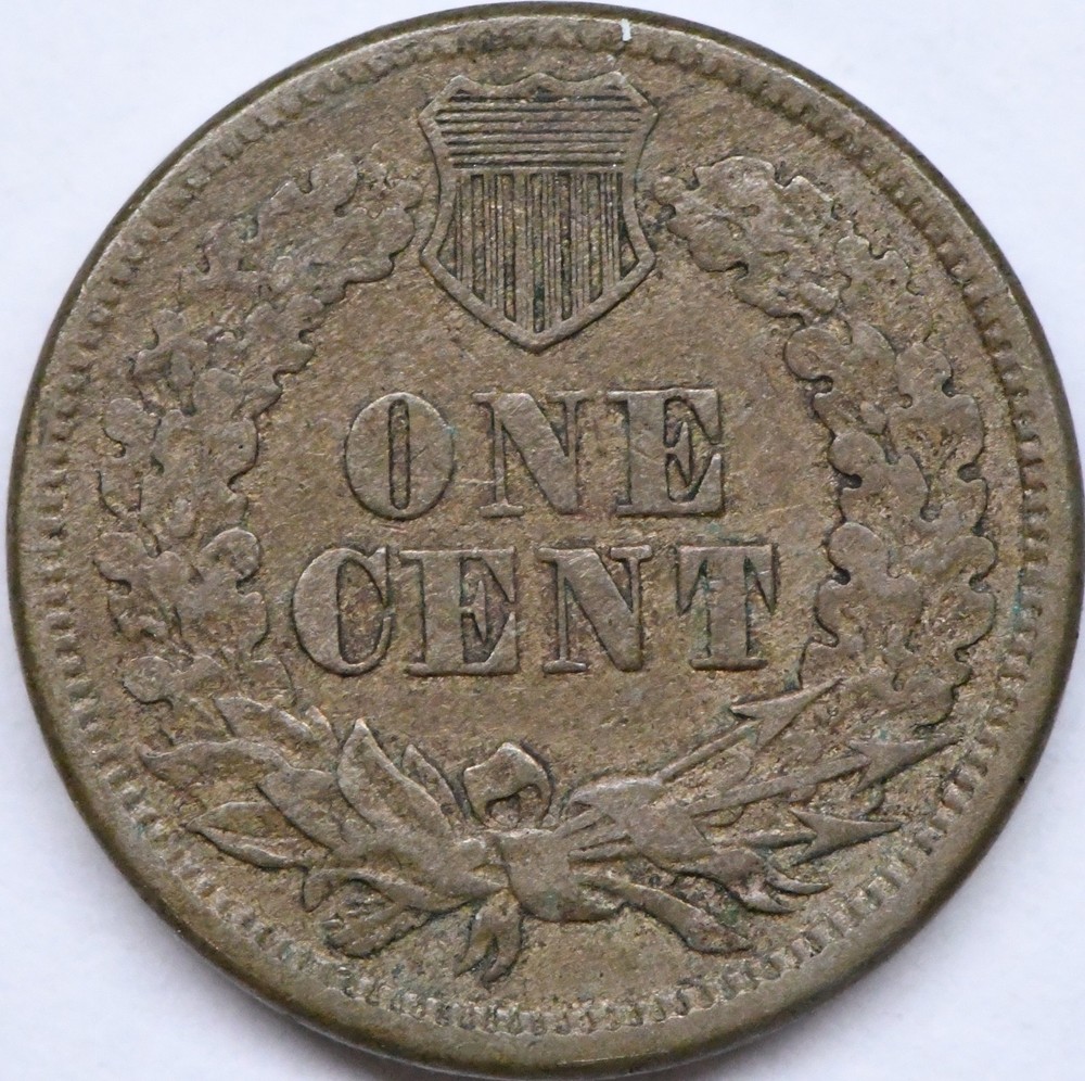 1860 indian head penny pointed bust