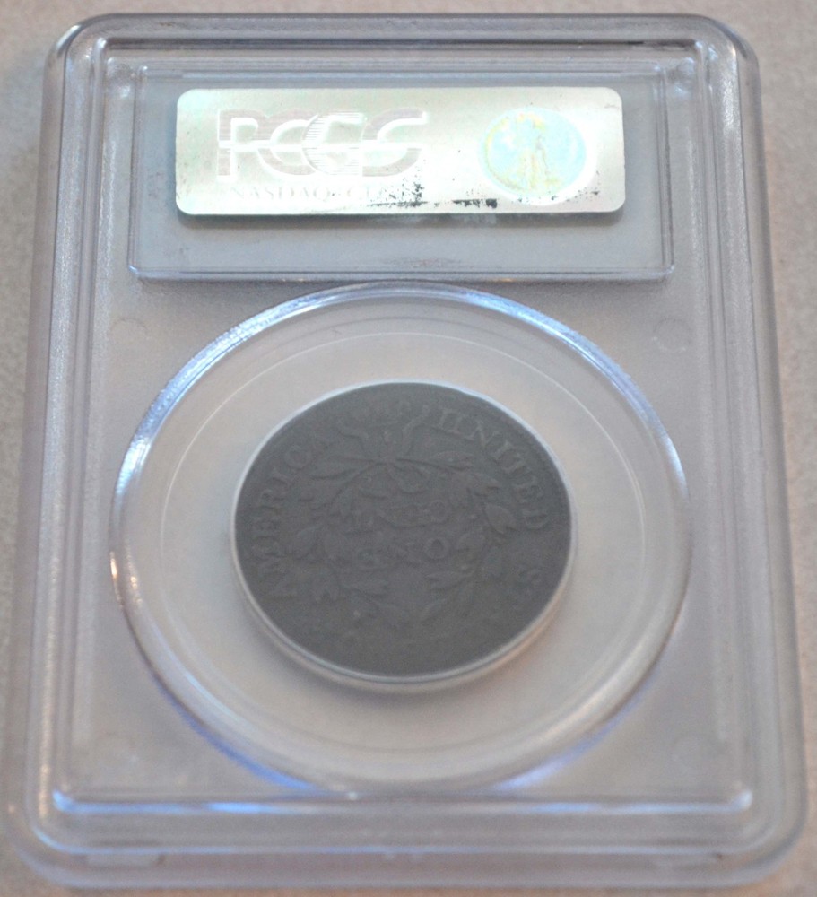 1801 3 Errors Reverse PCGS VG08, S-219 R-2, Draped Bust Large Cent
