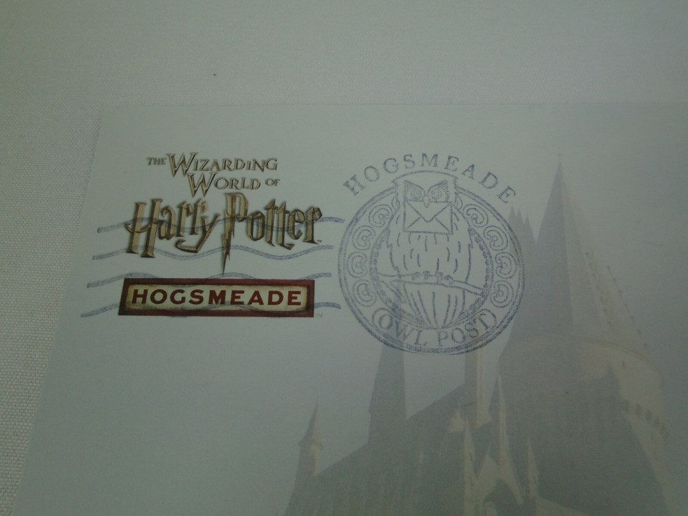 Sorting Hat Hogsmeade Village Postmaster Postcard Wizarding World Harry Potter