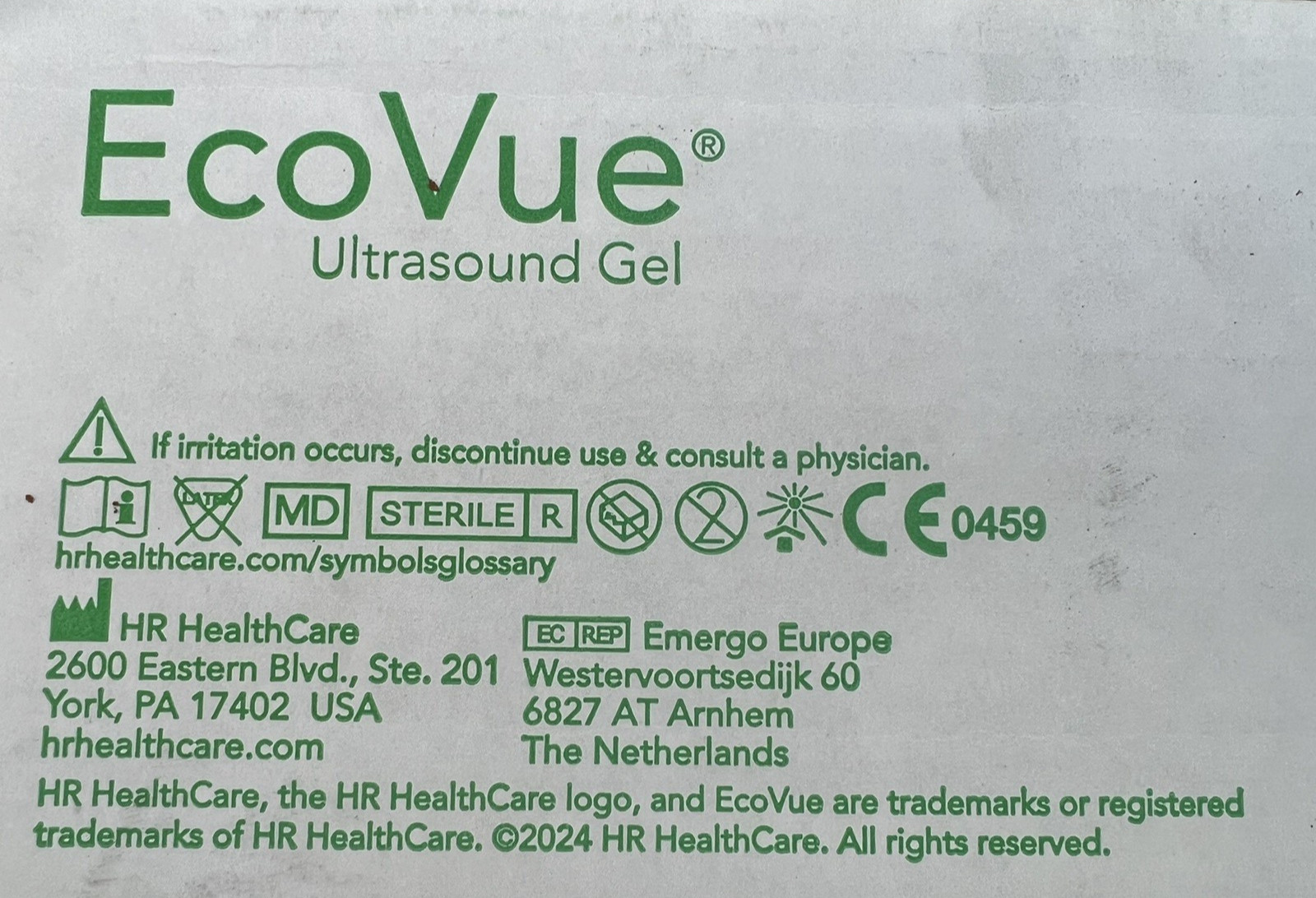 EcoVue 280 Safe Wrap Ultrasound Gel 20 Gram Sterile Packets EXP 2030 Lot of 48
