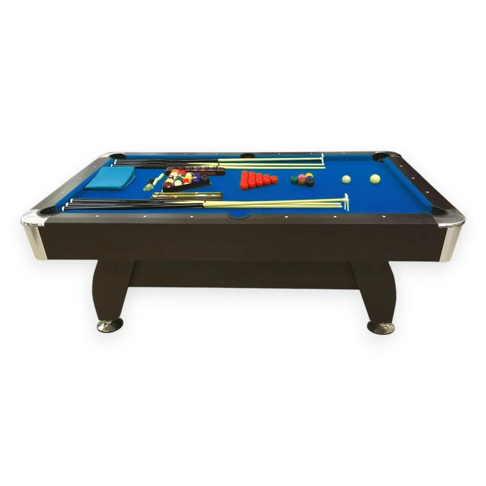 Pool Table (7 ft) ( Automatic Ball Return) (Brown/Blue) (Free Shipping)