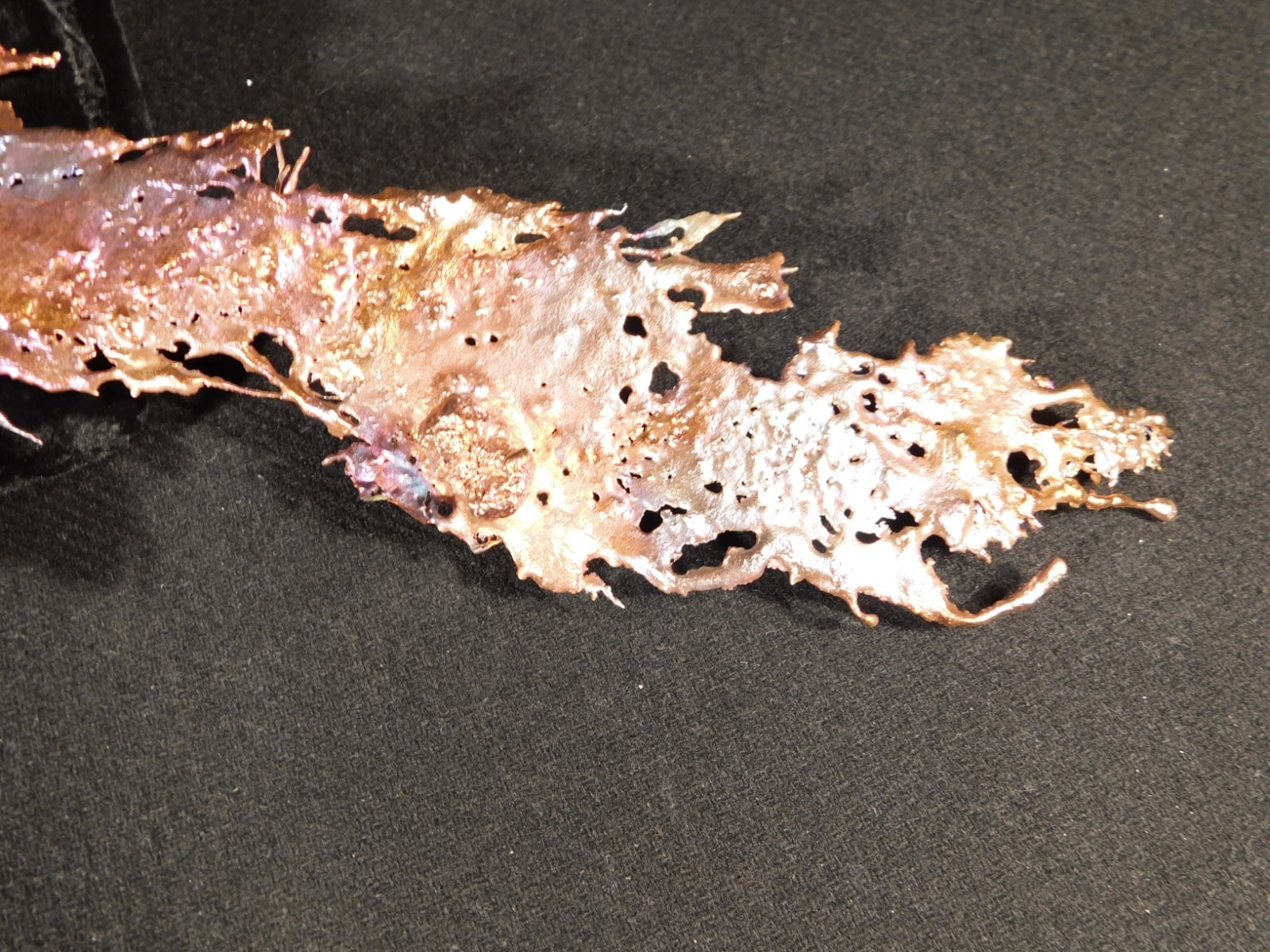 Big! Bright Solid Solid COPPER Splash ART Sculpture Arizona 189gr