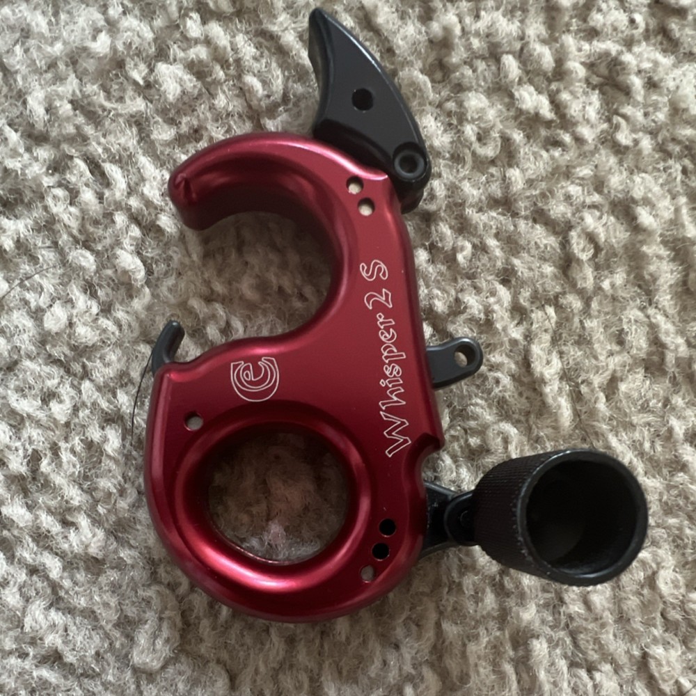 Carter Whisper 2 S Thumb Trigger Release Aid for Compound Bow Red