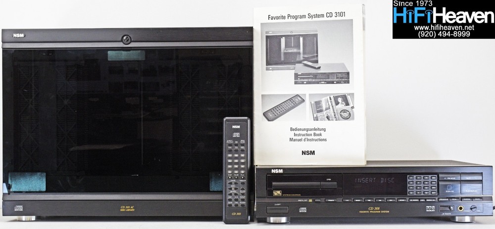 NSM CD3101 single-disc player/transport/controller with 100 CD transport/Changer
