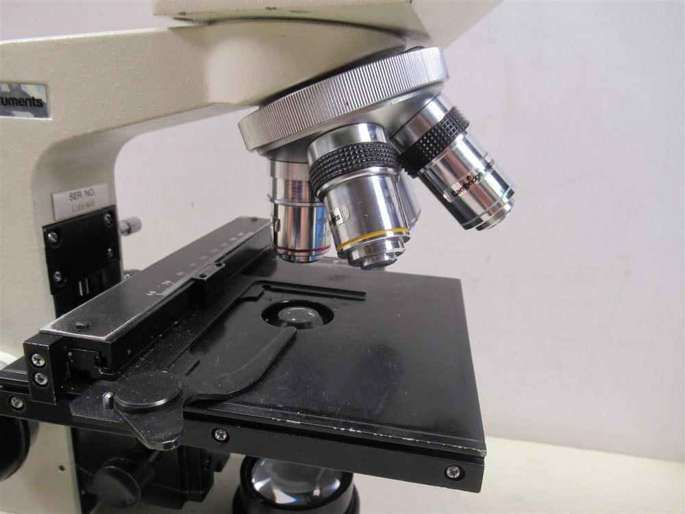 Cambridge Instruments Binocular Microscope Galen III Bausch & Lomb 4 Objectives