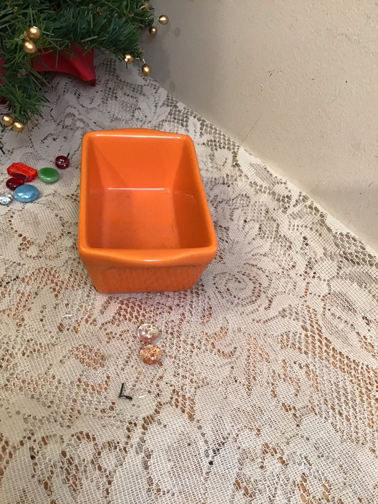 Halloween Orange Pumpkin Ceramic Loaf Pan