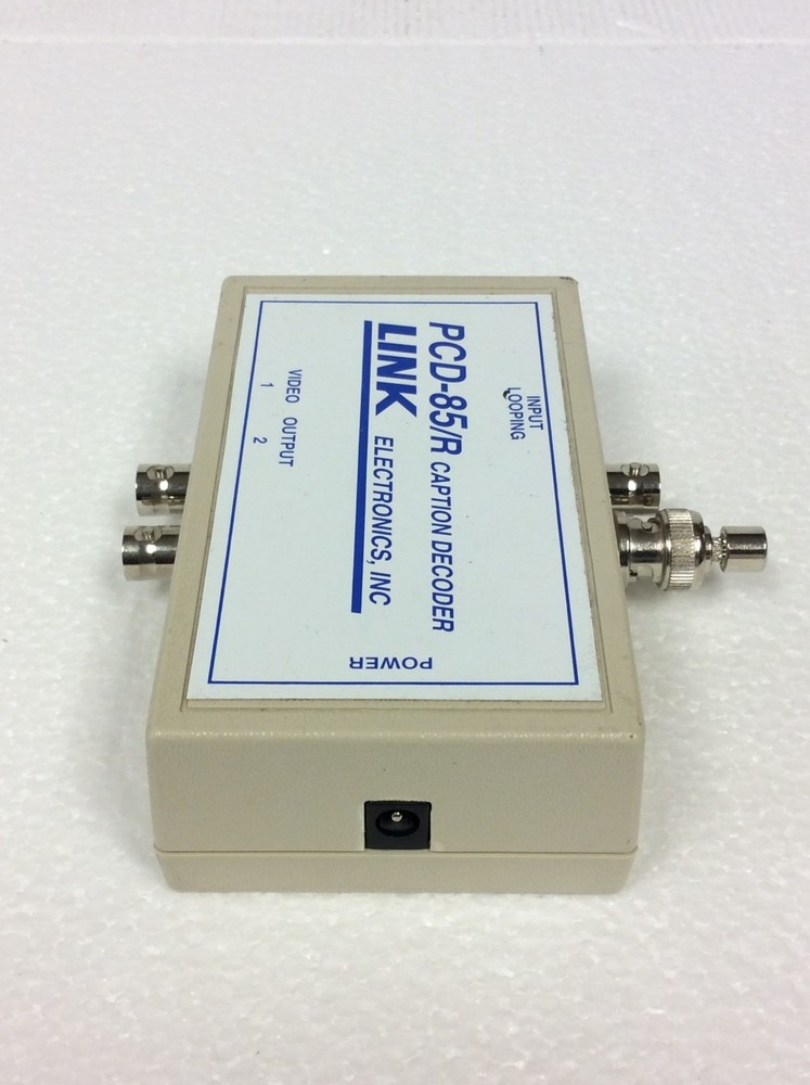 2x Link Electronics PCD-85/R Portable Closed Caption Decoder w/ Ac Adapter WORKS