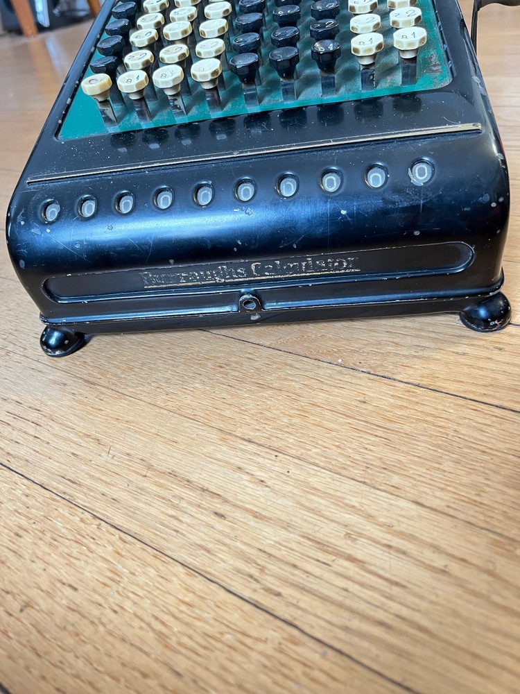 Antique Burroughs Class 5, 10 Column, Key-Driven (Comptometer) Calculator