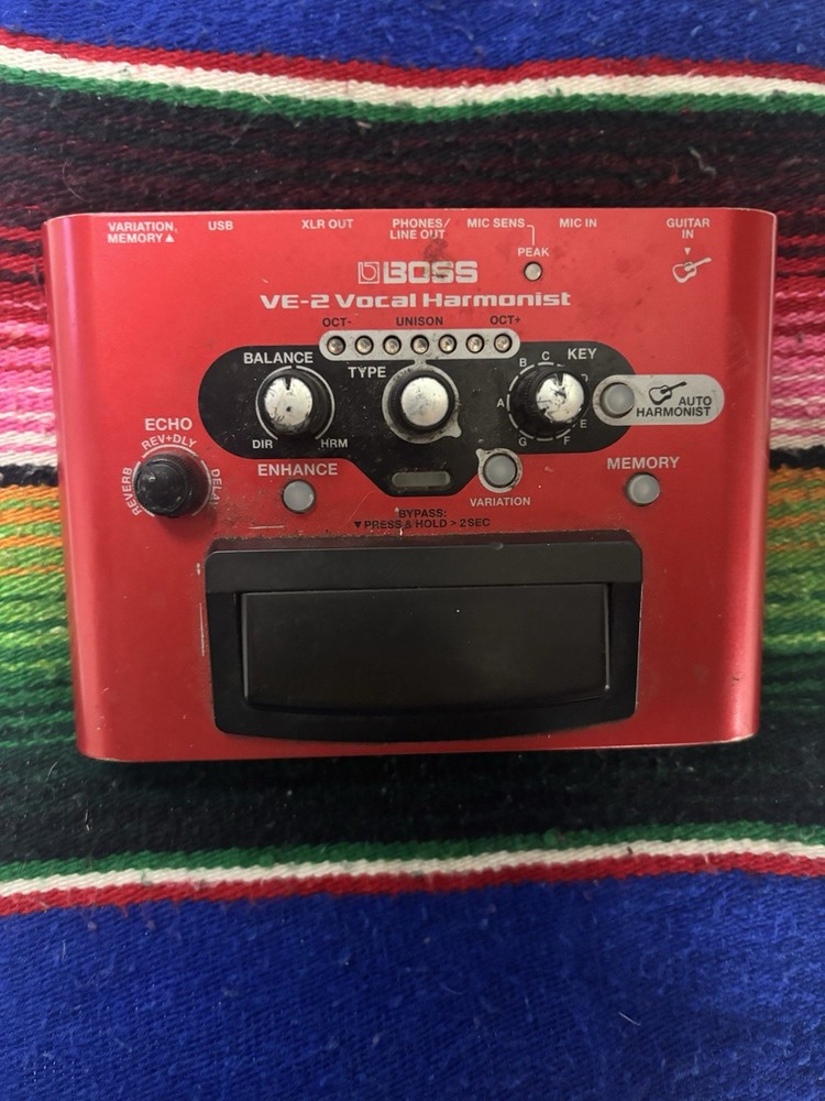 Boss VE-2 Vocal Harmonist Effects Processor Pedal Tested Working