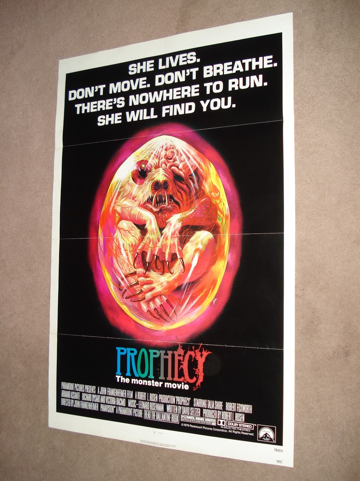 PROPHECY Original 1979 O/S Set [Teaser & Final] ~Talia Shire & Armand Assante