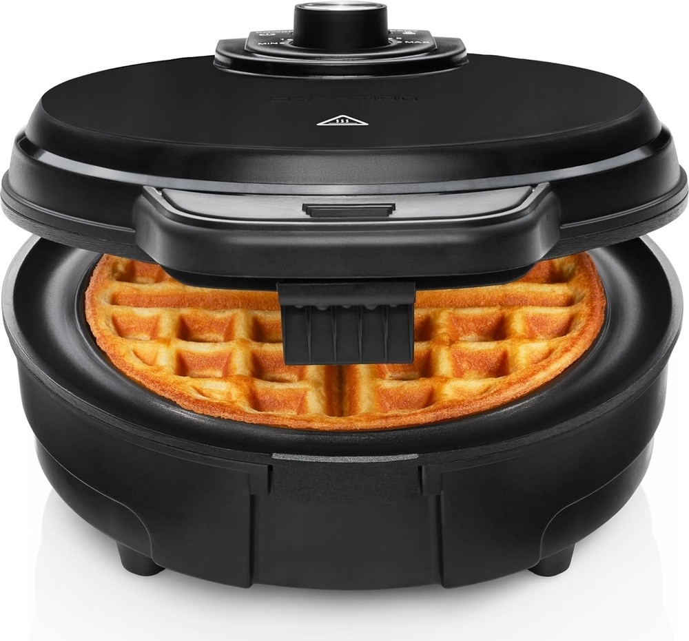 Chefman Anti-Overflow Belgian Waffle Maker wShade Selector, Temperature Control