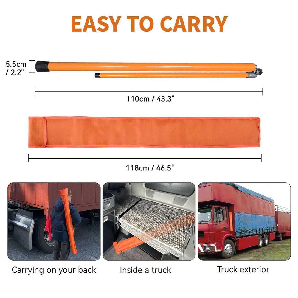 Height Stick for Trucks 15Ft,Load Height Measuring Stick with Adjustable Pole,No