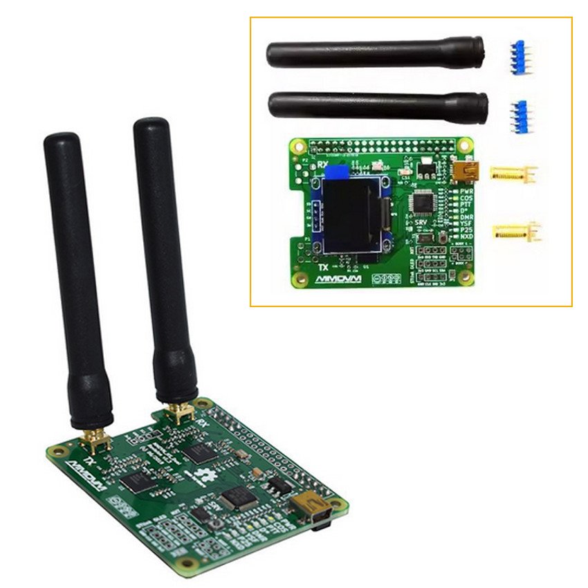 For Raspberry Pi Hotspot Board Duplex w/ Screen Antenna For MMDVM Motherboard