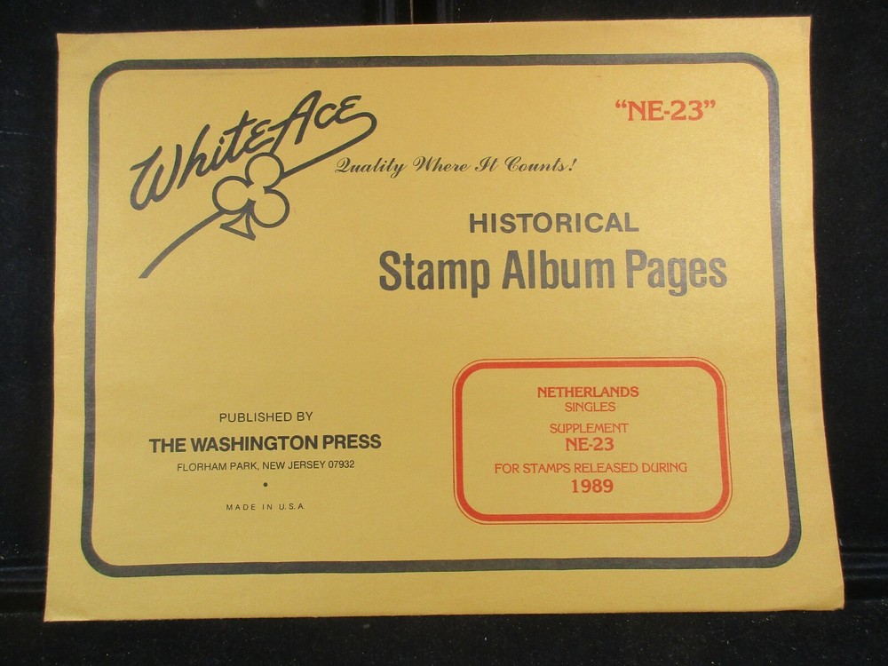 "WHITEACE" NETHERLANDS SUPPLEMENT "NE-23" 1983 SINGLES W/FREE SHP.