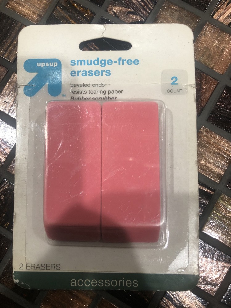Up & Up Smudge Free Erasers 2 Count