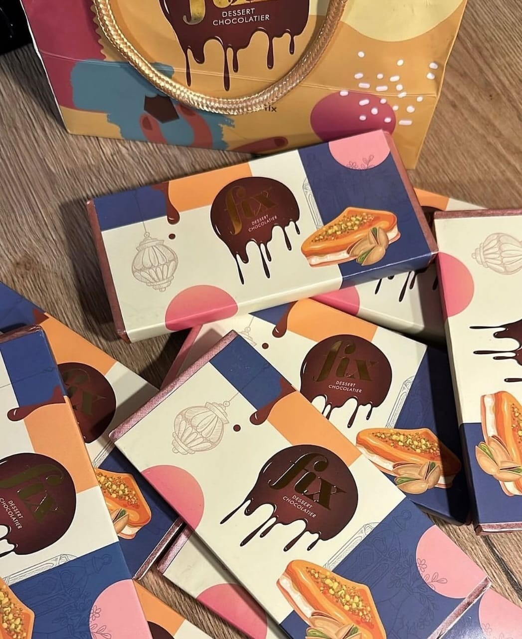 Fix Dubai Viral Kunafah Chocolate Pack Of 5, FIX Can't Get Knafeh of It Chocolat