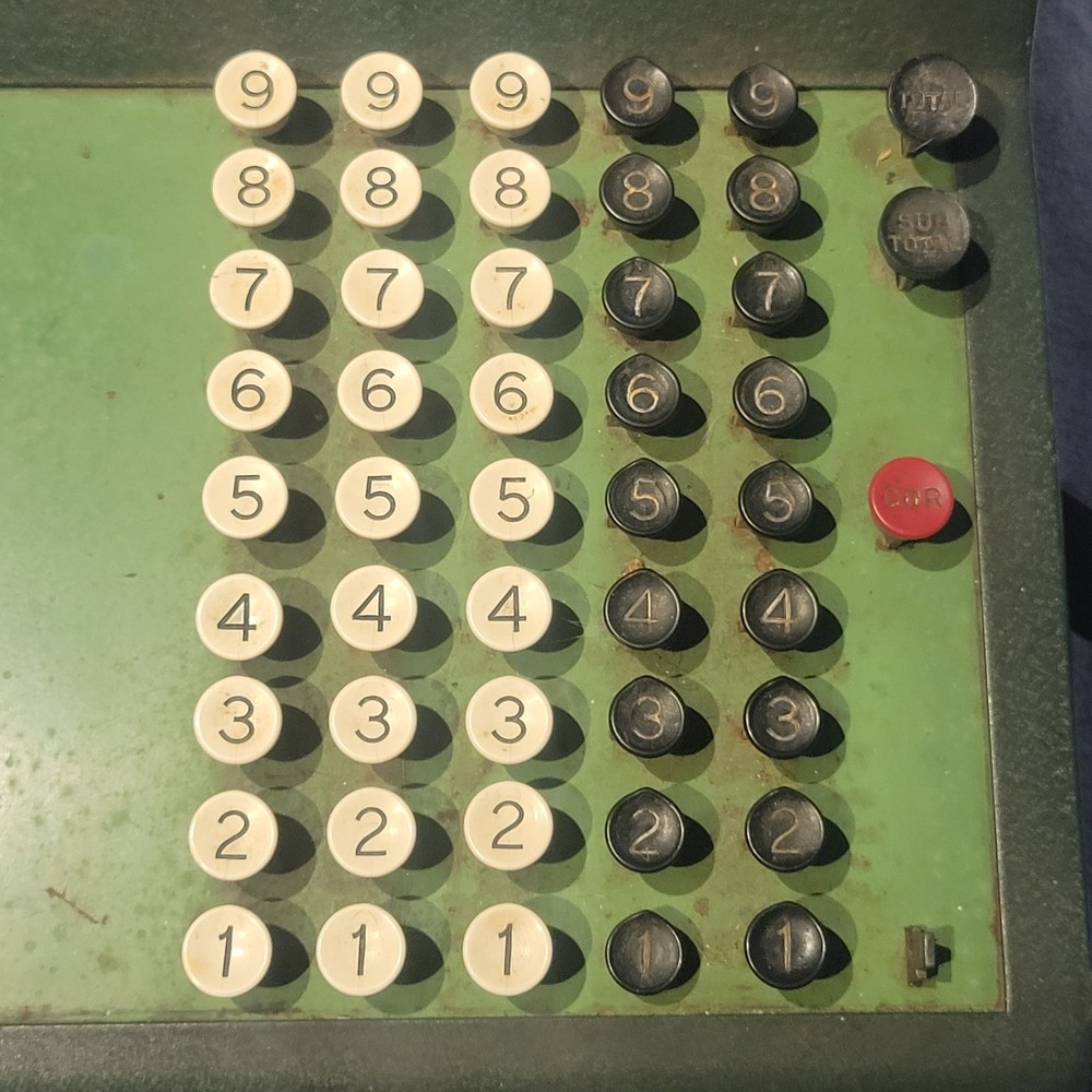 Vintage R.C. Allen Adding Machine Mechanical Calculator