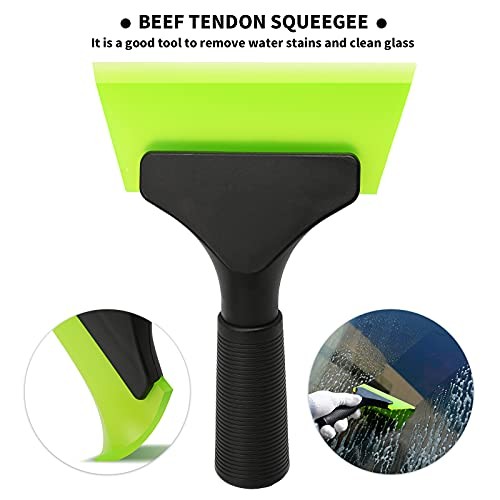 Vehicle Tint Squeegee PPF Tools Car Wrap Kit Corner Shank Scraper Window Water