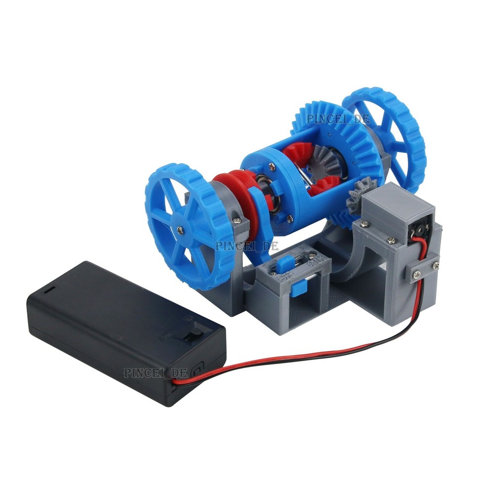 3D Printed Model Differential Mechanism Differential Lock Structure Principle