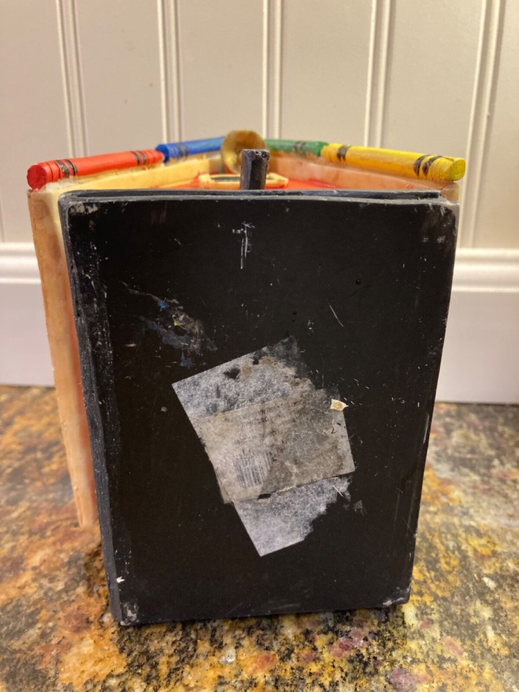 Resin School House Birdhouse Planter 6”