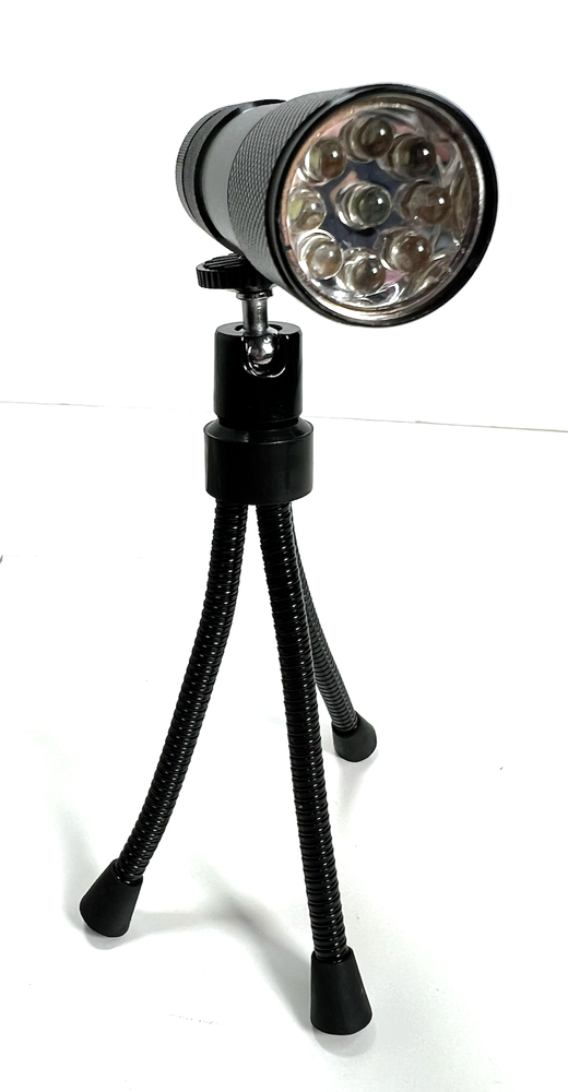 9 LED Tripod Flashlight w/ Pivoting Head and Adjustable Legs