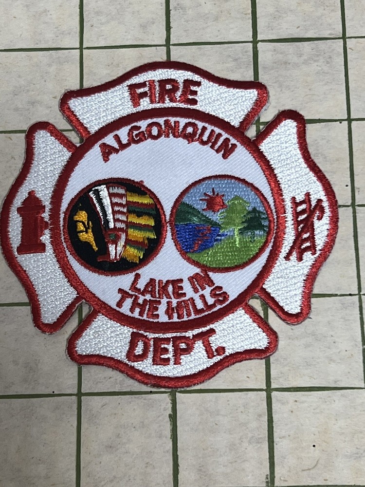ILLINOIS   IL   -   Algonquin  EMS  Fire  Rescue  Dept  Patch 3.75" Rare