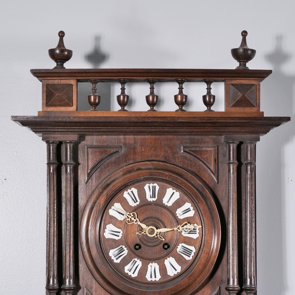 CARVED CLOCK / WEATHER STATION